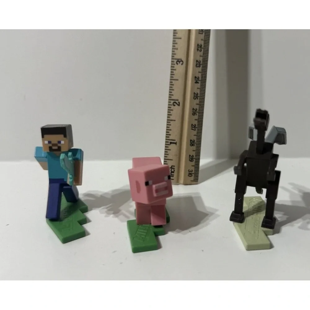 Minecraft Ender Dragon Steve Pig Mini Toy Plastic Figure Toy Cake Topper 2022‎